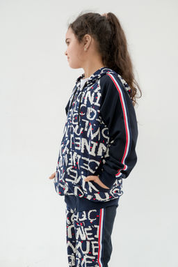 Костюм подростковый из футера 2-хн джемпер и брюки SportLand буквы - Амадэль фото 15