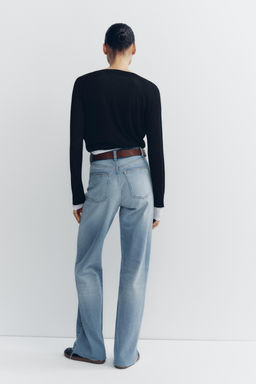 TRF WIDE-LEG HIGH-WAIST JEANS - Zara фото 33