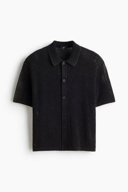 Camisa en punto calado Relaxed Fit