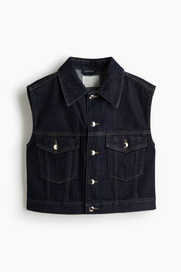 Chaleco denim cropped