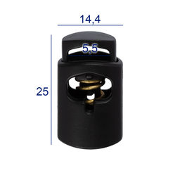 Зажим пластик Micron A 2297L d 5.5 мм в пакете 24 шт №01 черный