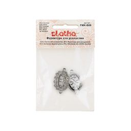Zlatka Основа FMK-B09 15 х 27 мм 5 х 2 шт №01 под серебро  фото 3