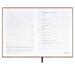 Ежедневник датированный 2024 ESCALADA, А6+, 176 л., арт. 63793/ 20 САРИФ-ЭКОНОМ КОРИЧНЕВЫЙ  фото 4