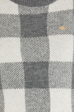 U. S. Polo Assn Женский серый меланжевый свитер с круглым вырезом - U.s. polo assn фото 6