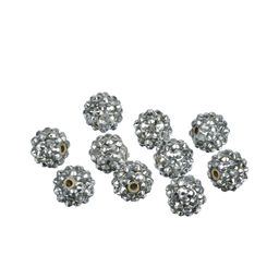 Бусина Zlatka пластик BWR-14 14 мм 10 шт СК/Распродажа №03 серебро