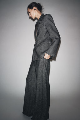 ZW COLLECTION WOOL BLEND TROUSERS