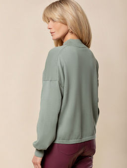 VILATTE / Свитер тонкой вязки из мягкой хлопковой пряжи с кашемиром  фото 4