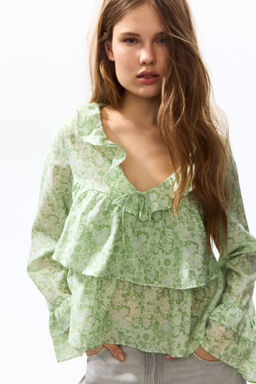 Blusa de volantes - H&m фото 4