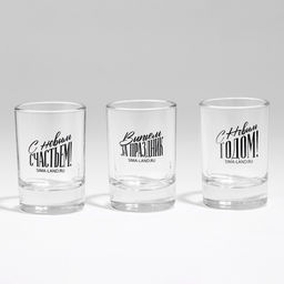 Набор стопок Новогодняя сказка, 3 шт., 50 мл - Дорого внимание фото 13