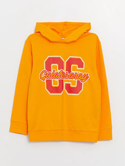 Galatasaray Bask?l? Uzun Kollu Erkek ?ocuk Hoodie