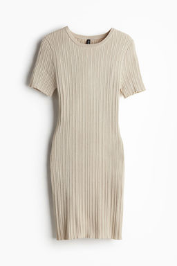 Vestido ajustado en punto de canale - H&m фото 5