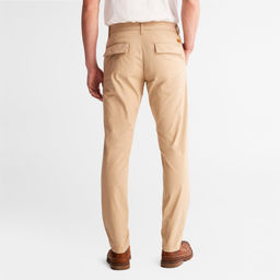 Мужские брюки Timberland Chino Pant Slim Poplin Sargent Lake Straight Super Light Weight бежевые фото 2