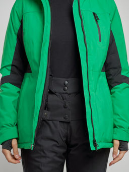 Горнолыжная куртка женская зимняя зеленого цвета 3105Z - Mtforce фото 8