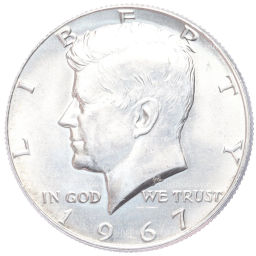 1/2 доллара (50 центов) 1967 года США