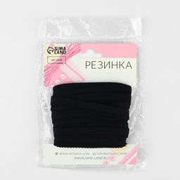 Резинка ажурная бельевая, 10 мм, 10±1 м, чёрная