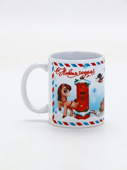 Кружка новогодняя керамическая «Исполнения желаний», лошадь, 320 мл