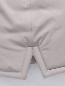 Парка зимняя подростковая для девочки с капюшоном и мехом бежевого цвета 9536B - Valianly фото 13