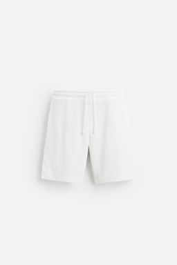 RELAXED FIT JACQUARD BERMUDA SHORTS - Zara фото 13