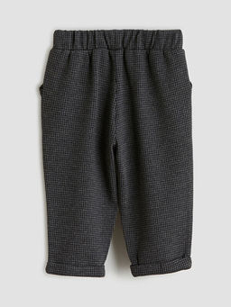 Beli Lastikli Desenli Erkek Bebek Pantolon