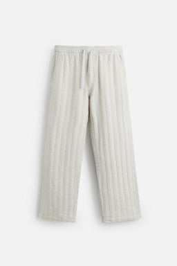 RELAXED FIT JACQUARD TROUSERS - Zara фото 17