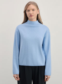 Джемпер с воротником-стойкой из вискозы / Zarina  фото 3