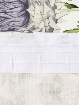 Шторы для кухни с подхватами Organic home, 150×180 см - 2 шт., репс 210 г/м². 100% хлопок