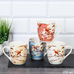 Кружка Цветы / XZ014 /уп 12/96/