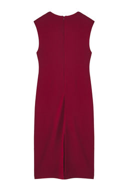 TRENDYOLMILLA Siyah Fitted/Vucuda Oturan Vatkal? Esnek Midi Orme Elbise TWOSS25EL00113  фото 9