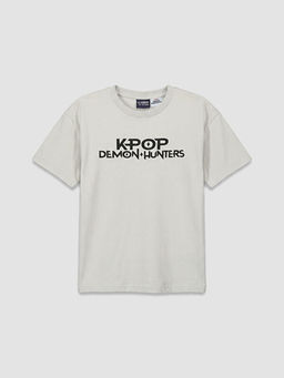 K-pop Demon Hunters Bask?l? Erkek ?ocuk Ti??rt