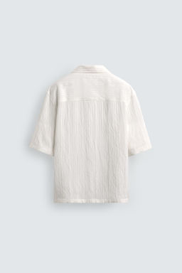 CAMISA JACQUARD RAYAS / Blanco - Zara фото 8