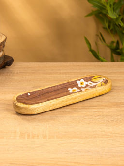 Подставка под благовония «Орхидея», 26×8×2.5 см, манговое дерево