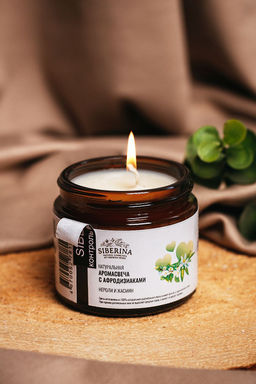 Аромасвеча с афродизиаками "Нероли и жасмин" 60 мл SIBERINA