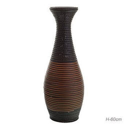 Ваза напольная 60 см Плетенка / 351 /уп 12/ темно-коричневая - Галеонтрейд фото 4