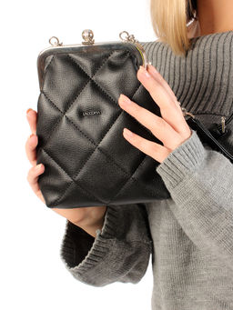 LACCOMA сумка Китти-F071-черный эко кожа хлопок