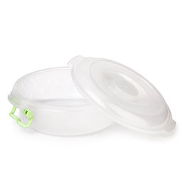 Контейнер для продуктов пластмассовый 3л, д28см, h11см, ручки-клипса (Россия) - Домашняя мода фото 2