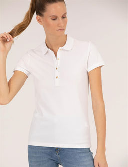 Beyaz Polo Yaka Slim Fit Ti__rt - Pierre cardin фото 2