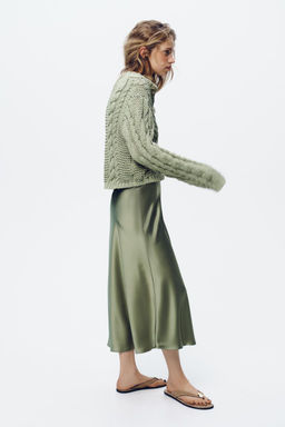 SATIN MIDI SKIRT - Zara фото 32