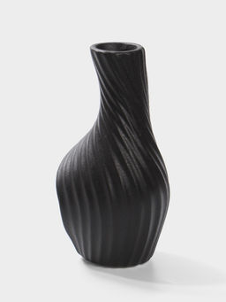 Ваза Пласидо, 18?8 см, керамика, чёрная