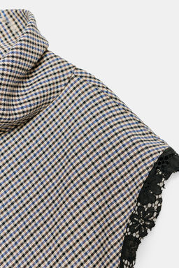 HOUNDSTOOTH LACE TOP - Zara фото 20