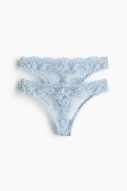 Pack de 2 bragas thong de encaje