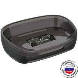 Мыльница Glam графит - Полимербыт фото 3