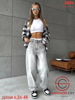 Женские широкие джинсы - Bruno фото 2