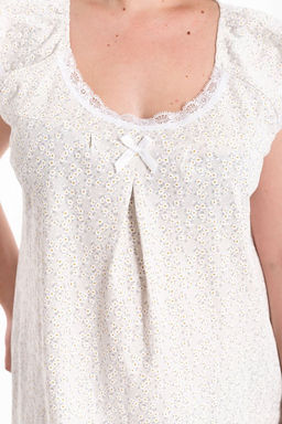 Сорочка М325405бб бежевый/белый - Елена фото 6