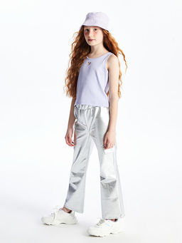 Beli Lastikli Hologram Detayl? K?z ?ocuk Pantolon