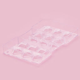 Форма для конфет и шоколада Самоцветы, 15 ячеек, 20?12?2.5 см, прозрачная