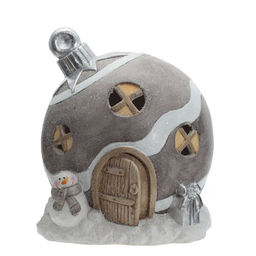 Фигурка декоративная "Домик" с подсветкой (АААх3, н/п) , L29 W32 H37 см, 2в.