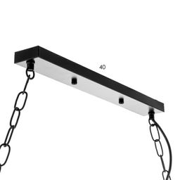 Светильник подвесной BayerLux «Колёса», люстра 18×40 Вт, E27, чёрный, 65×10×150 см