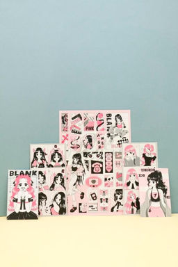 Наклейки "Pink girl"