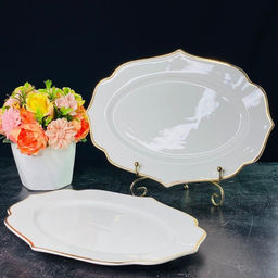 205-582 Набор из 2 овальных блюд 30,5см MAGNOLIA GOLD в под.уп.(х12)Фарфор