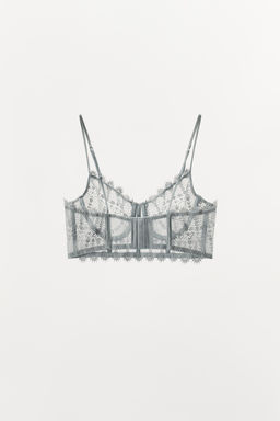 UNDERWIRED GUIPURE BRALETTE - Zara фото 6